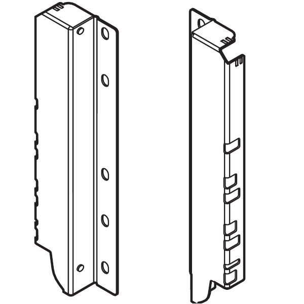 Tandembox držiak chrbta biely D - 224mm 0 Z30D000SL SW